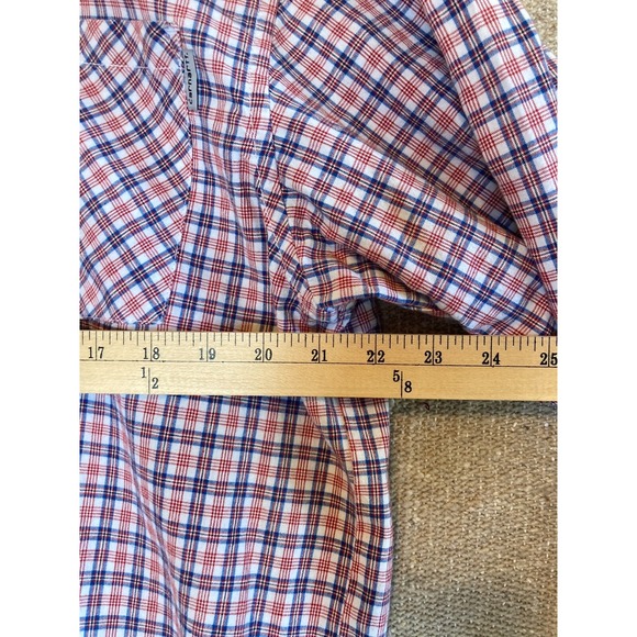 Mens Sz Large CARHARTT Long Sleeve Multicolor Button Up 2 Pocket Shirt - Picture 4 of 7